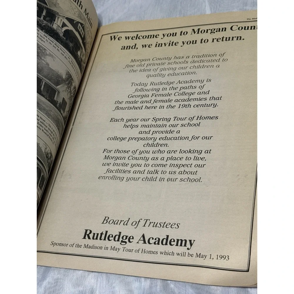 The‎ Madisonian Magazine 1992 about Madison Georgia Architecture & History GA